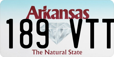 AR license plate 189VTT