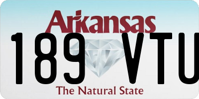 AR license plate 189VTU