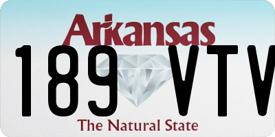AR license plate 189VTV