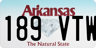 AR license plate 189VTW