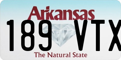 AR license plate 189VTX