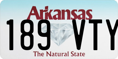 AR license plate 189VTY