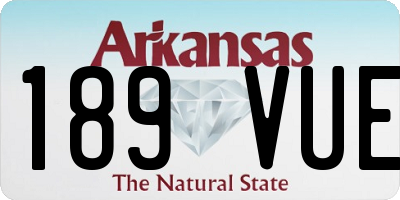 AR license plate 189VUE