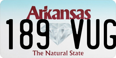 AR license plate 189VUG