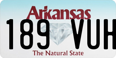 AR license plate 189VUH