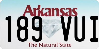 AR license plate 189VUI