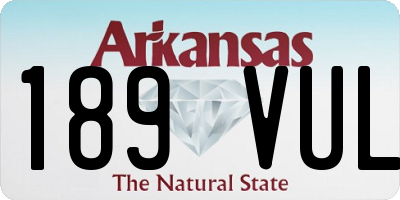 AR license plate 189VUL
