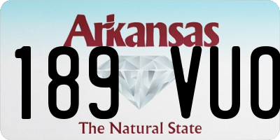AR license plate 189VUO