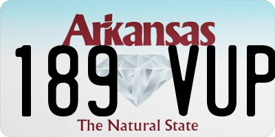 AR license plate 189VUP