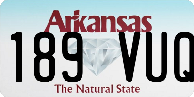 AR license plate 189VUQ