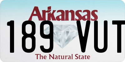 AR license plate 189VUT