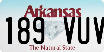 AR license plate 189VUV