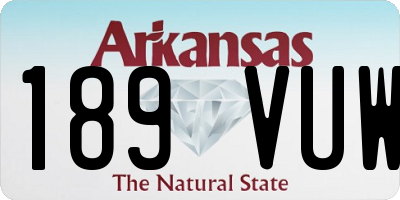 AR license plate 189VUW