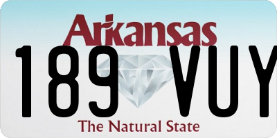 AR license plate 189VUY