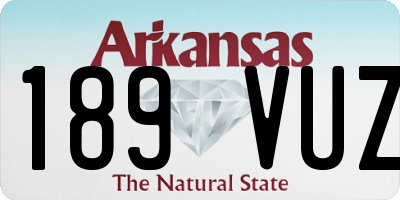 AR license plate 189VUZ