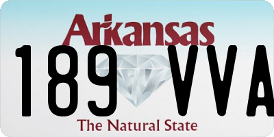 AR license plate 189VVA