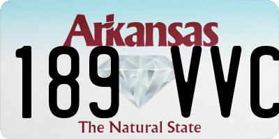 AR license plate 189VVC