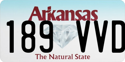 AR license plate 189VVD