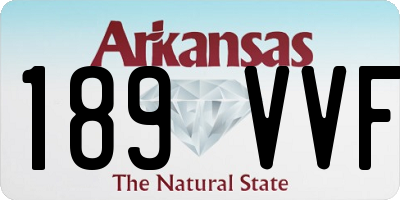 AR license plate 189VVF
