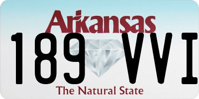 AR license plate 189VVI