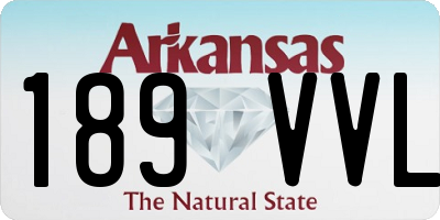 AR license plate 189VVL