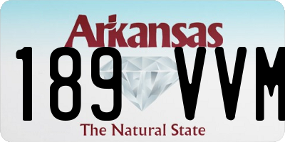 AR license plate 189VVM