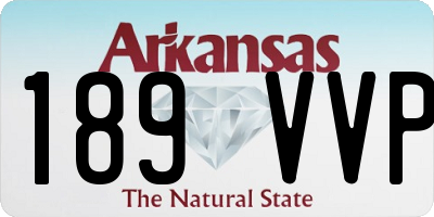 AR license plate 189VVP