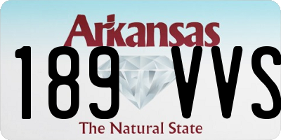 AR license plate 189VVS
