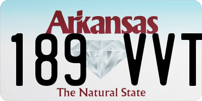 AR license plate 189VVT