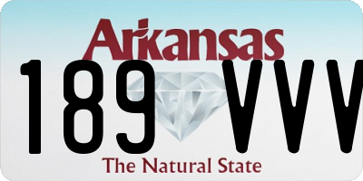 AR license plate 189VVV