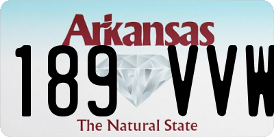 AR license plate 189VVW