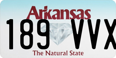 AR license plate 189VVX