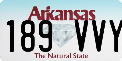 AR license plate 189VVY