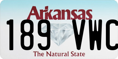 AR license plate 189VWC