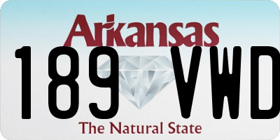 AR license plate 189VWD