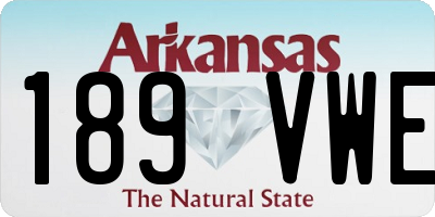 AR license plate 189VWE