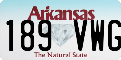 AR license plate 189VWG
