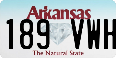 AR license plate 189VWH
