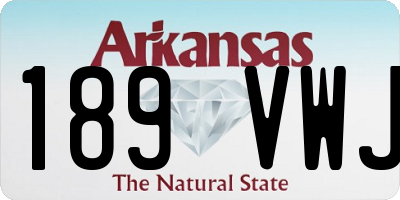 AR license plate 189VWJ