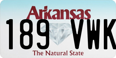 AR license plate 189VWK