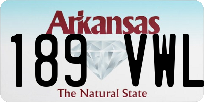 AR license plate 189VWL