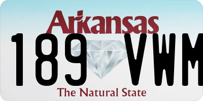 AR license plate 189VWM
