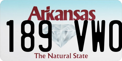 AR license plate 189VWO