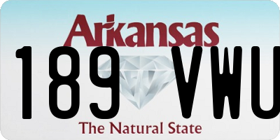 AR license plate 189VWU