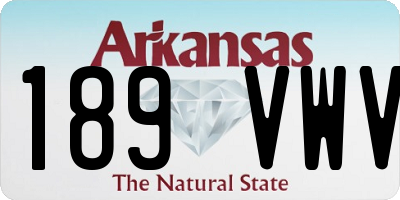 AR license plate 189VWV