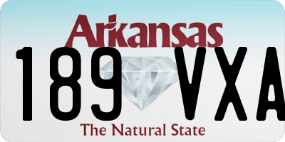 AR license plate 189VXA