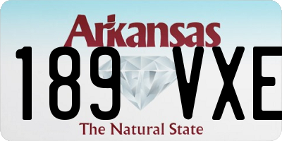 AR license plate 189VXE