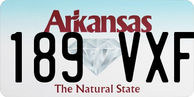 AR license plate 189VXF