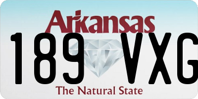 AR license plate 189VXG