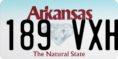 AR license plate 189VXH
